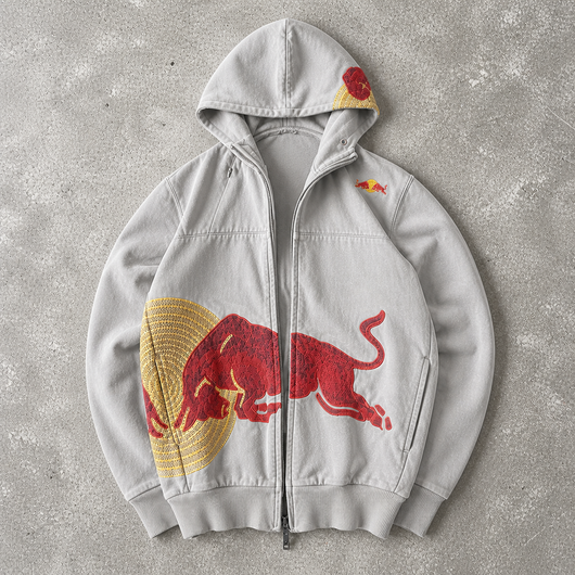 Embroidered Vintage Racing Hoodie